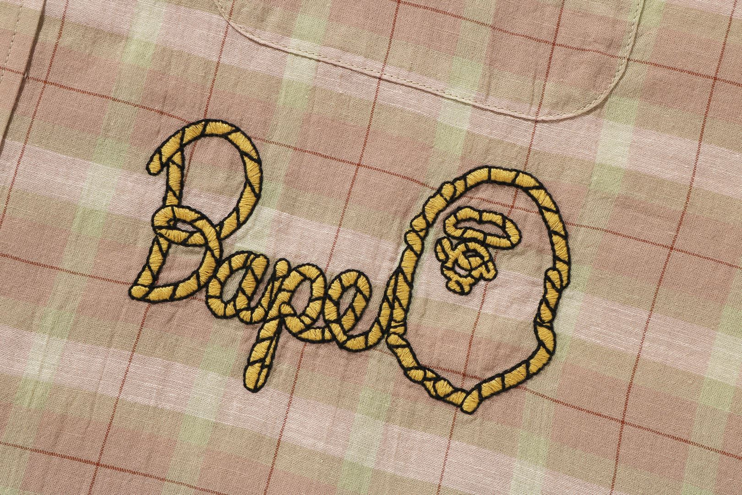 BAPE X SEAN WOTHERSPOON 刺繡格紋襯衫
