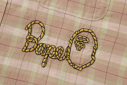 BAPE X SEAN WOTHERSPOON 刺繡格紋襯衫