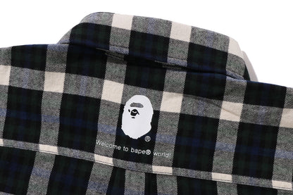 BAPE ONE POINT CHECK SHIRT BAPEC