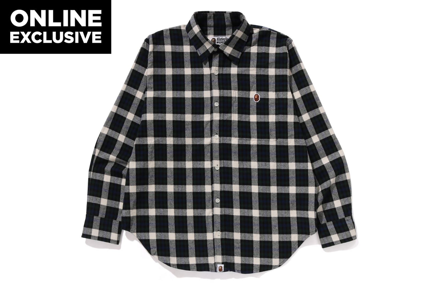 BAPE ONE POINT CHECK SHIRT BAPEC