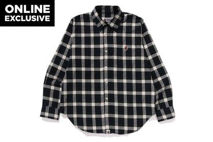 BAPE ONE POINT CHECK SHIRT BAPEC