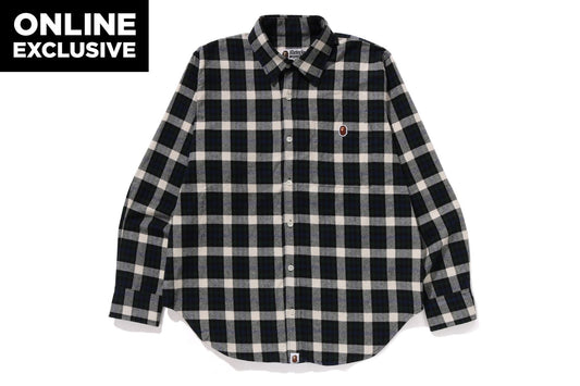 BAPE ONE POINT CHECK SHIRT BAPEC