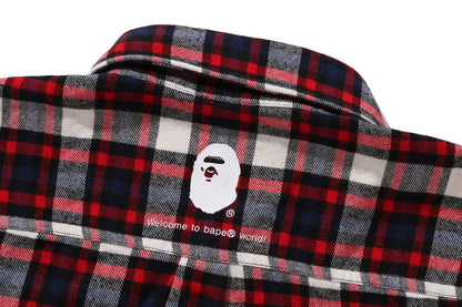 BAPE ONE POINT CHECK SHIRT BAPEC