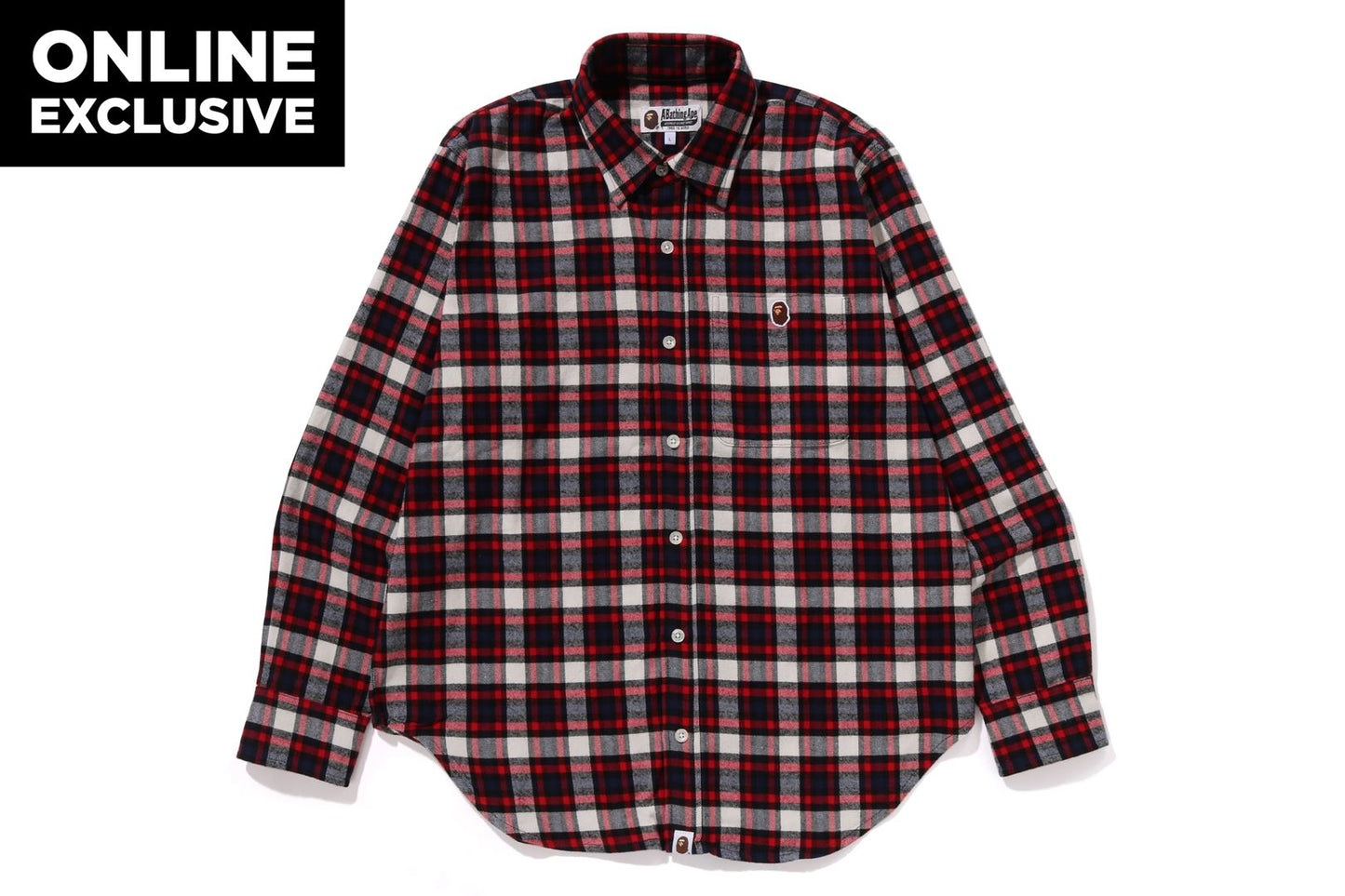 BAPE ONE POINT CHECK SHIRT BAPEC