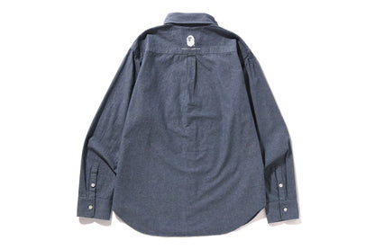 BAPE ONE POINT CHAMBRAY SHIRT