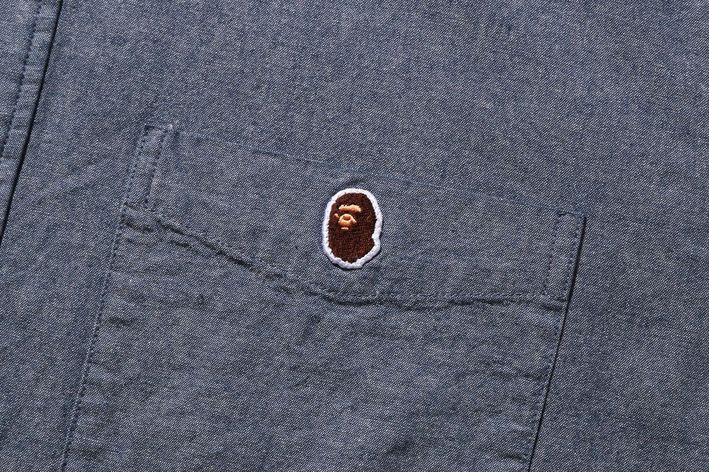 BAPE ONE POINT CHAMBRAY SHIRT
