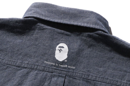 BAPE ONE POINT CHAMBRAY SHIRT