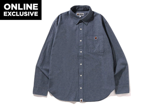 BAPE ONE POINT CHAMBRAY SHIRT
