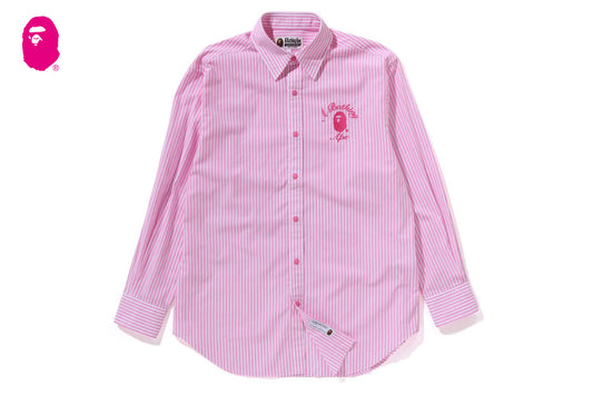 BAPE COLLEGE STRIPE SHIRT