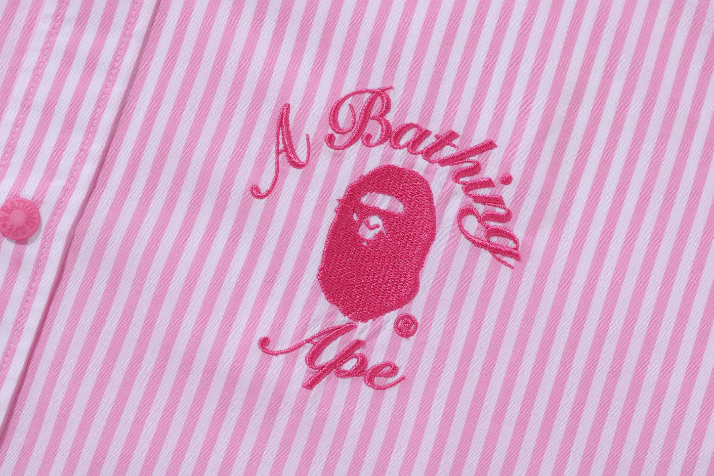 BAPE 大學條紋襯衫