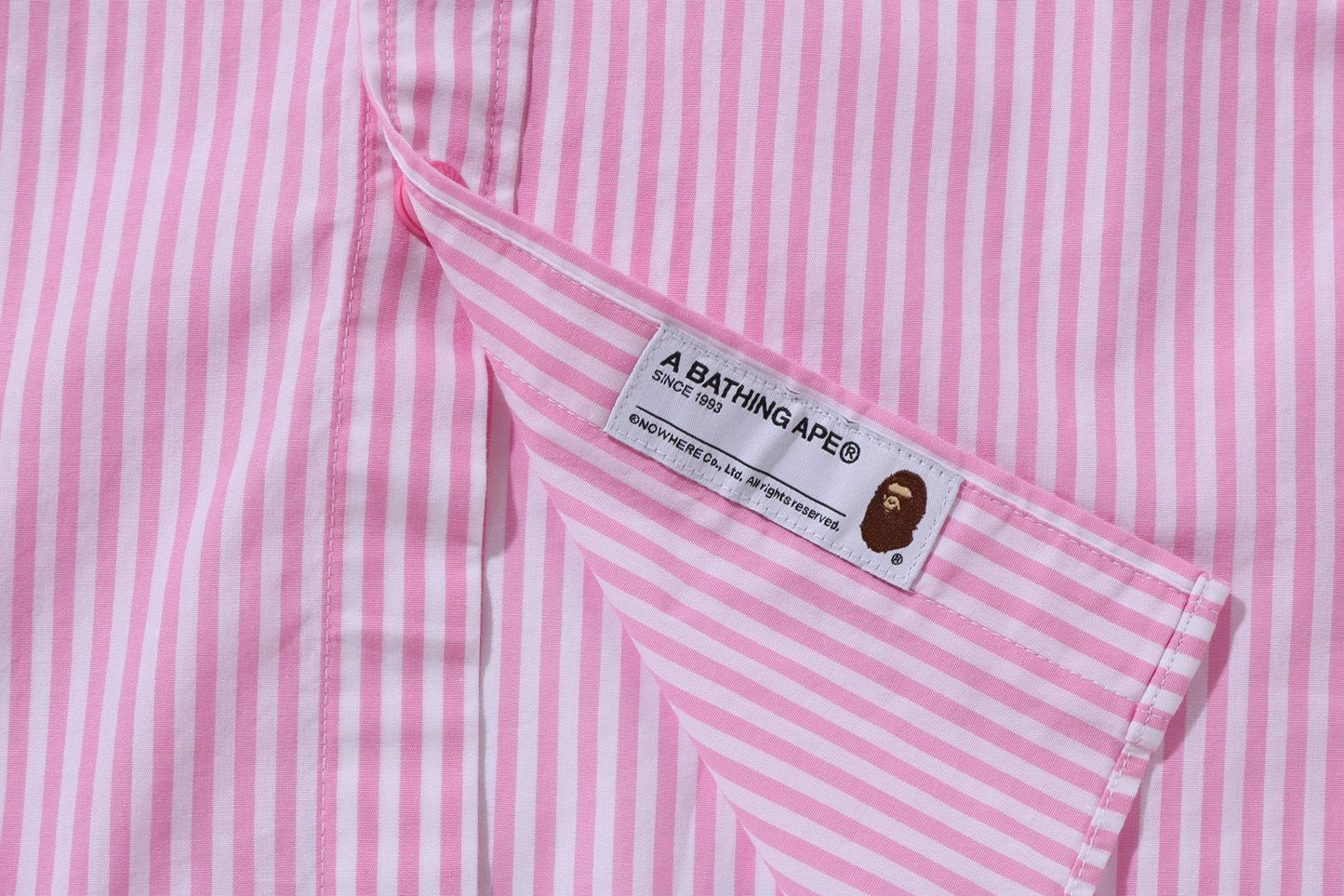 BAPE 大學條紋襯衫