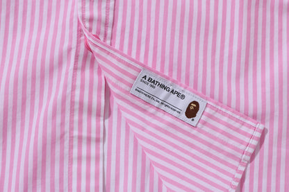 BAPE 大學條紋襯衫