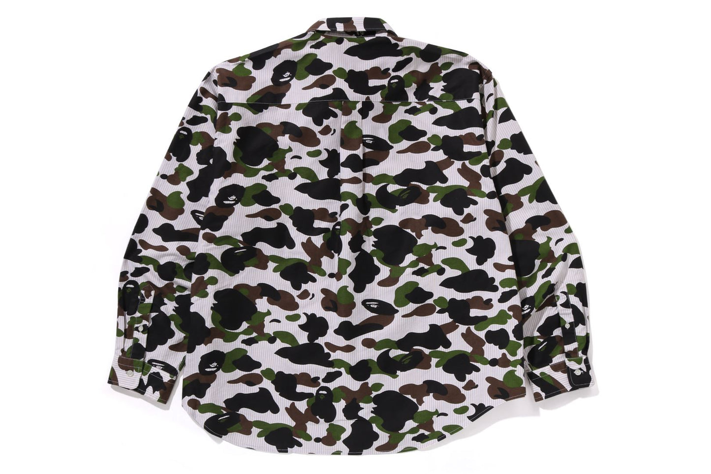 BAPE 1ST CAMO STRIPE 寬鬆版長袖襯衫