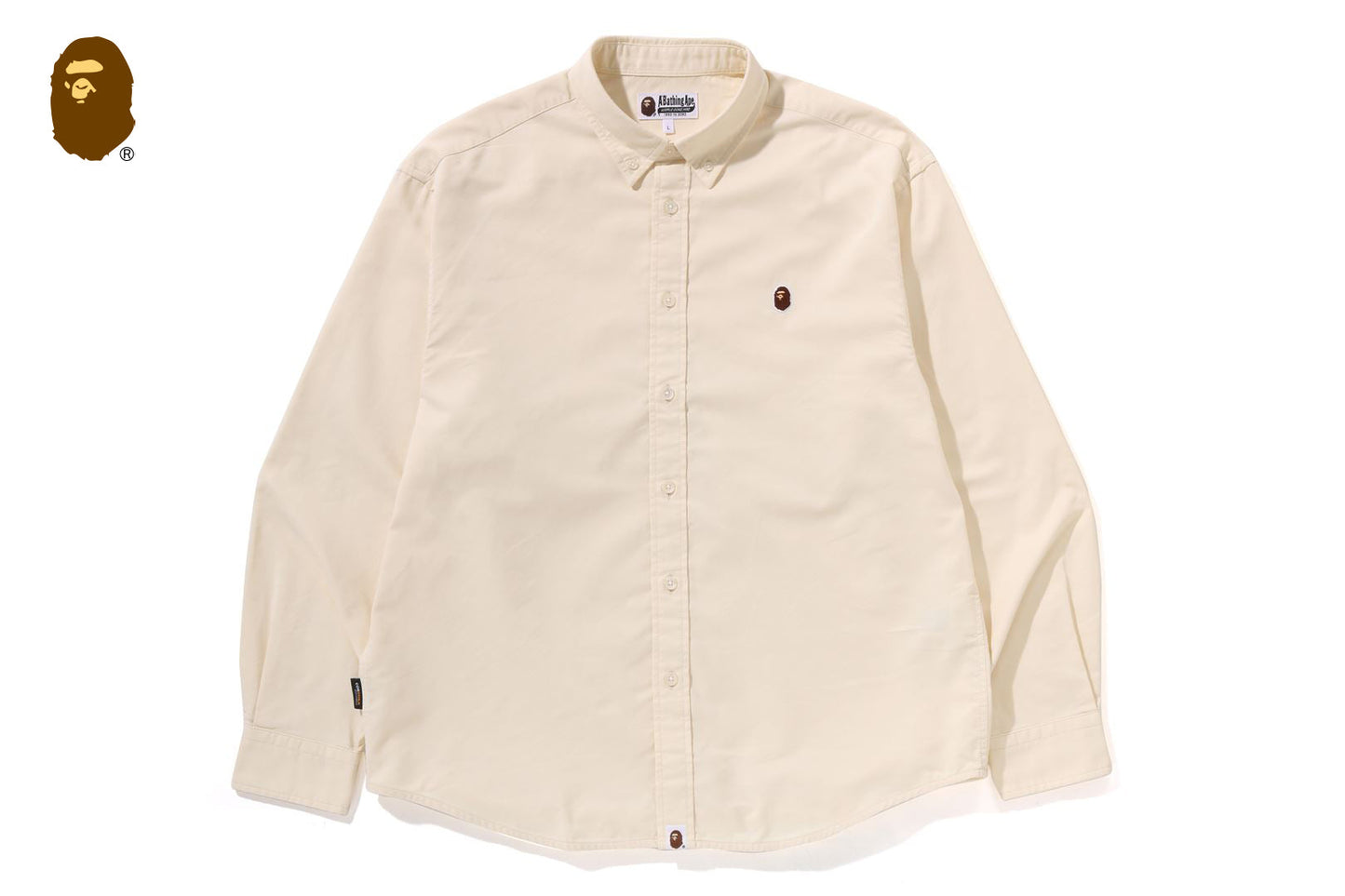 BAPE ONE POINT OXFORD LS SHIRT