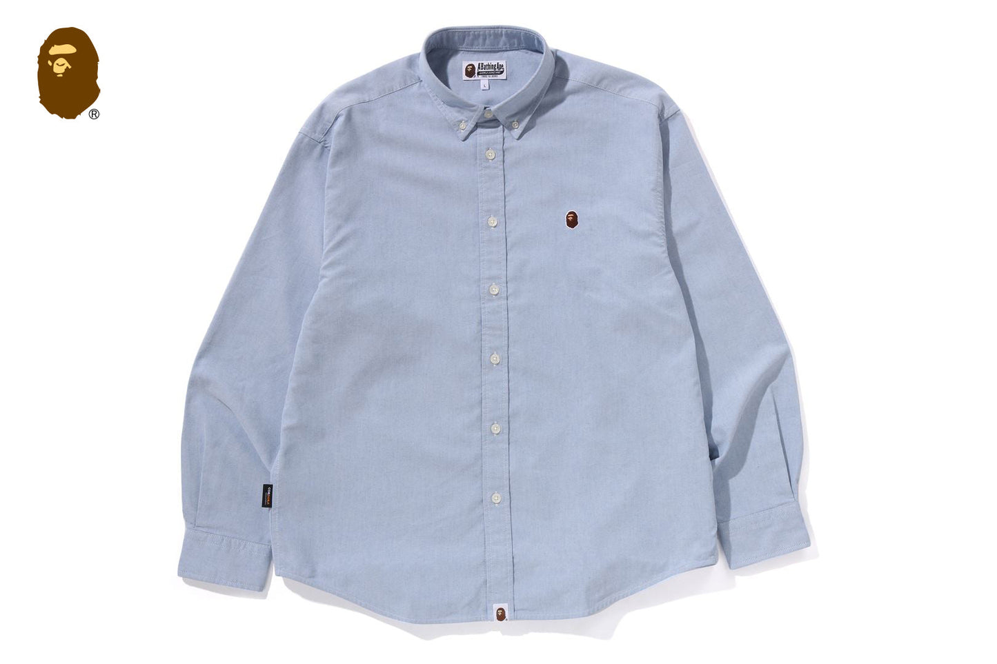 BAPE ONE POINT OXFORD LS SHIRT