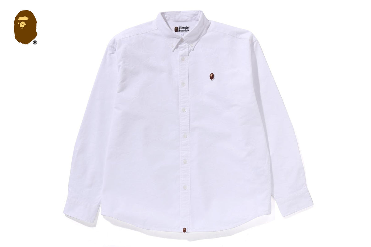 BAPE LINE CAMO JACQUARD OXFORD 長袖襯衫