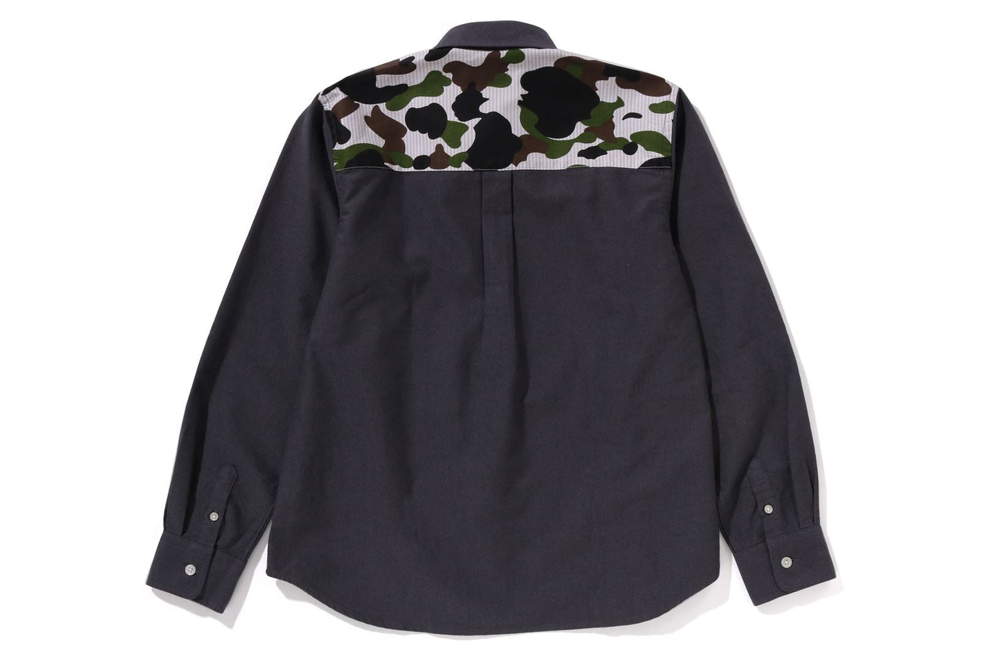 BAPE 1ST CAMO STRIPE OXFORD BD SHIRT