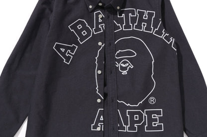 BAPE 1ST CAMO STRIPE OXFORD BD SHIRT