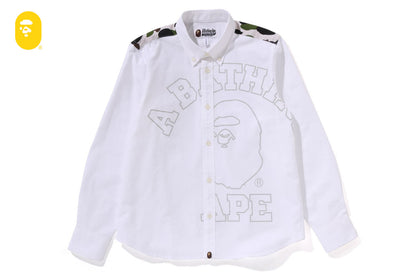 BAPE 1ST CAMO STRIPE OXFORD BD SHIRT
