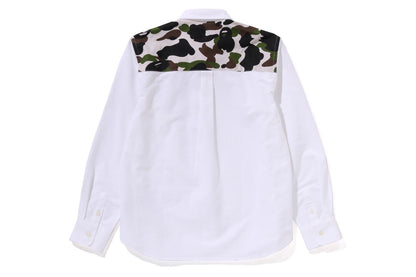 BAPE 1ST CAMO STRIPE OXFORD BD SHIRT