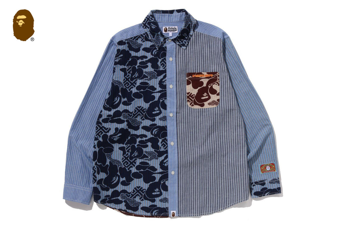 BAPE ASIA CAMO PATCHWORK SHIRT