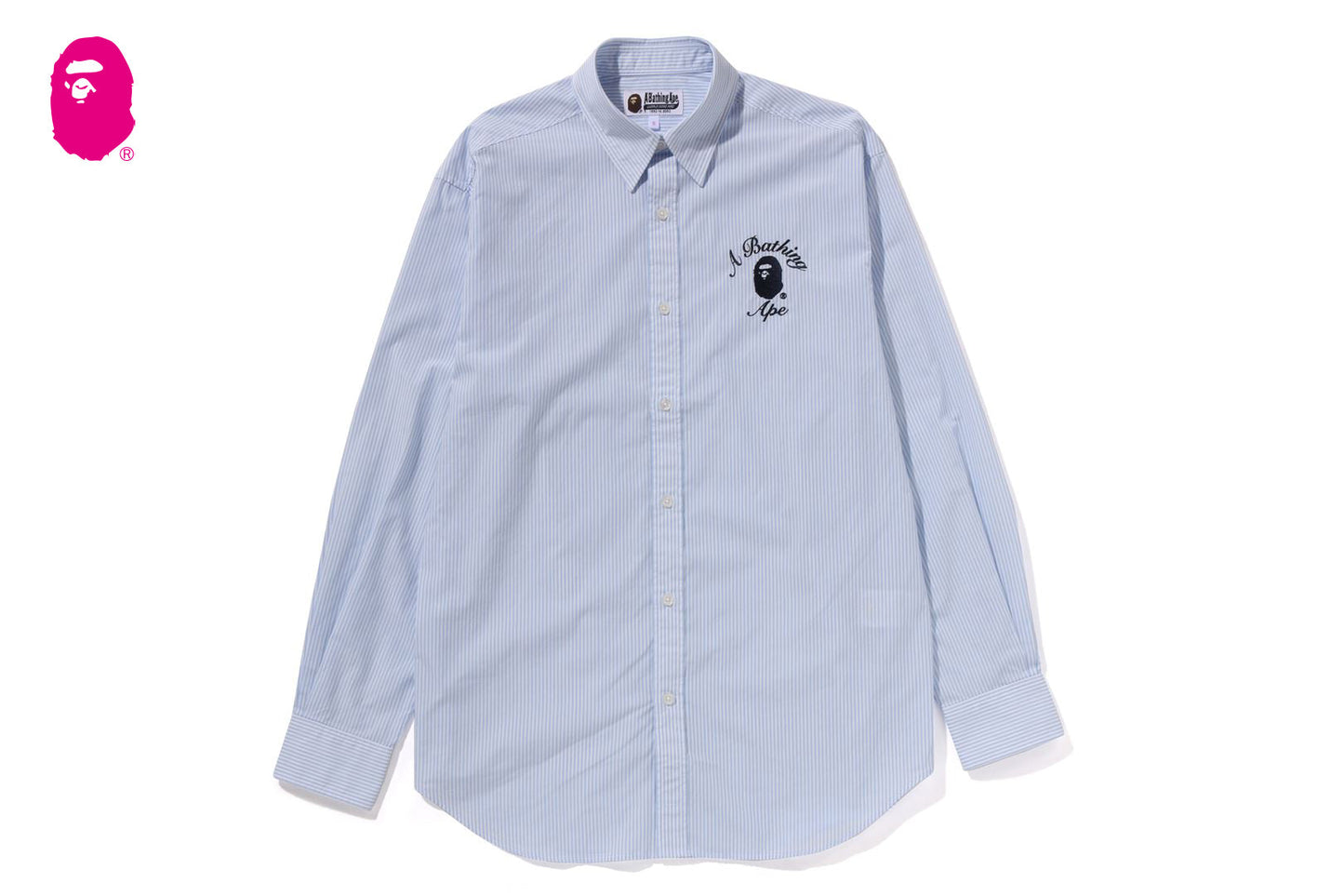 BAPE 大學條紋襯衫