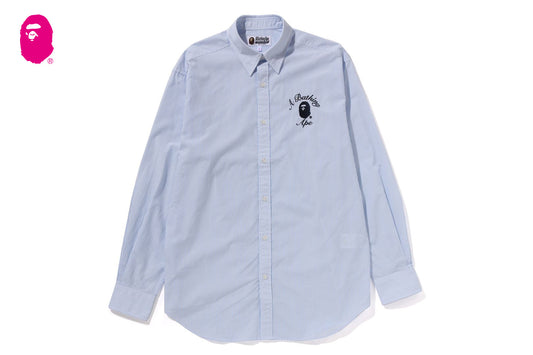 BAPE 大學條紋襯衫
