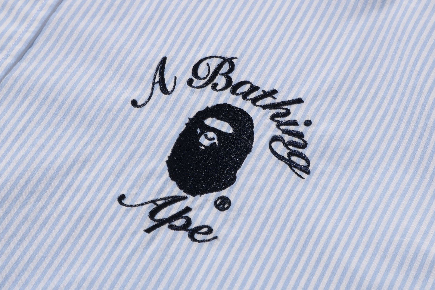 BAPE 大學條紋襯衫