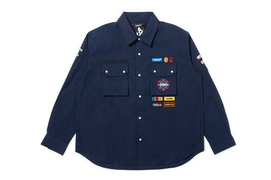 BAPE 倉石一樹 MULTI PATCH MILITARY LS SHIRT
