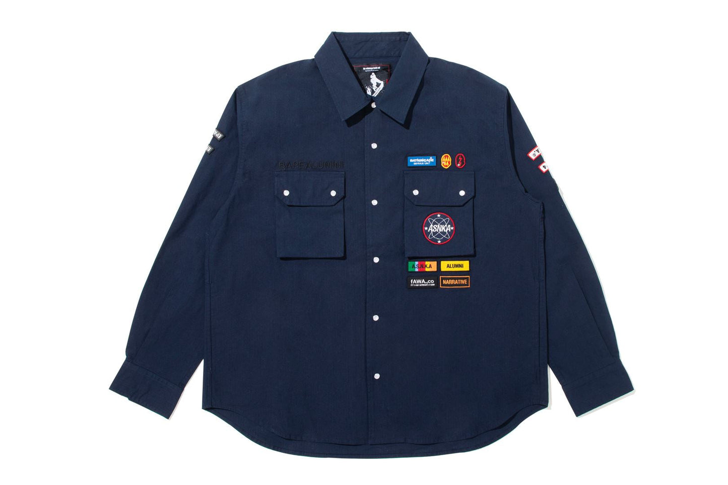 BAPE 【 BAPE BY KAZUKI KURAISHI 】MULTI PATCH MILITARY LS SHIRT