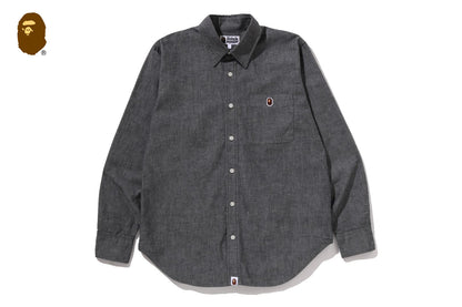 BAPE ONE POINT CHAMBRAY SHIRT