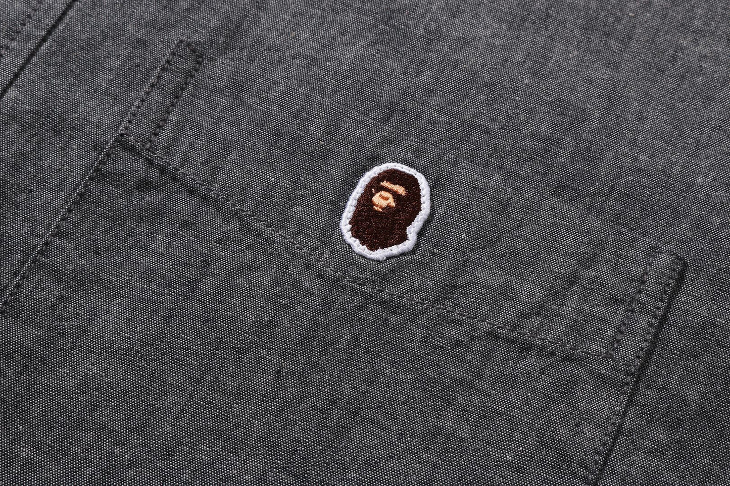 BAPE ONE POINT CHAMBRAY SHIRT