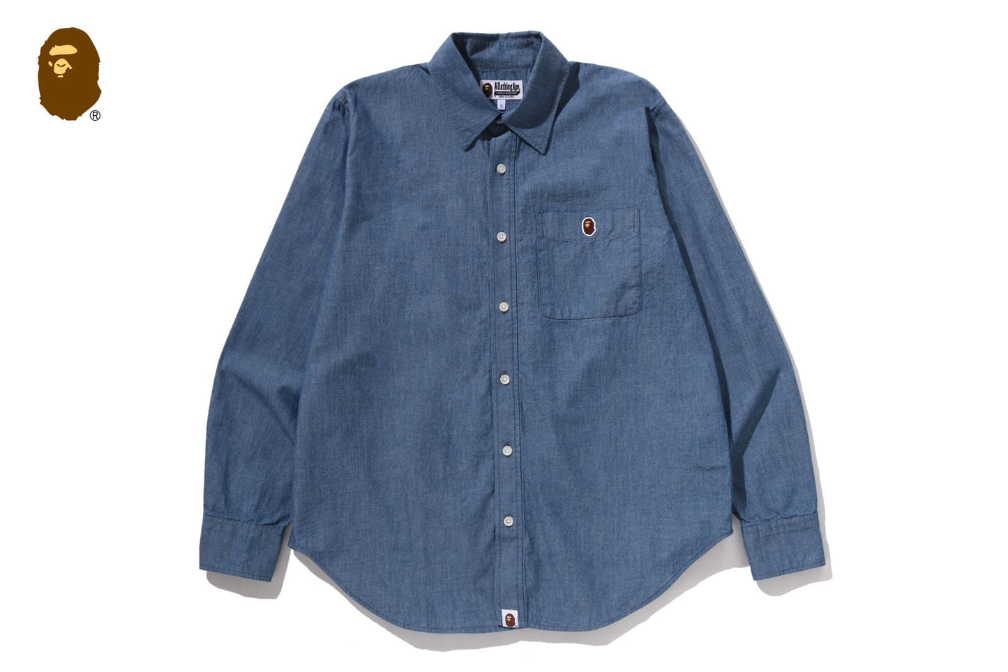 BAPE ONE POINT CHAMBRAY SHIRT