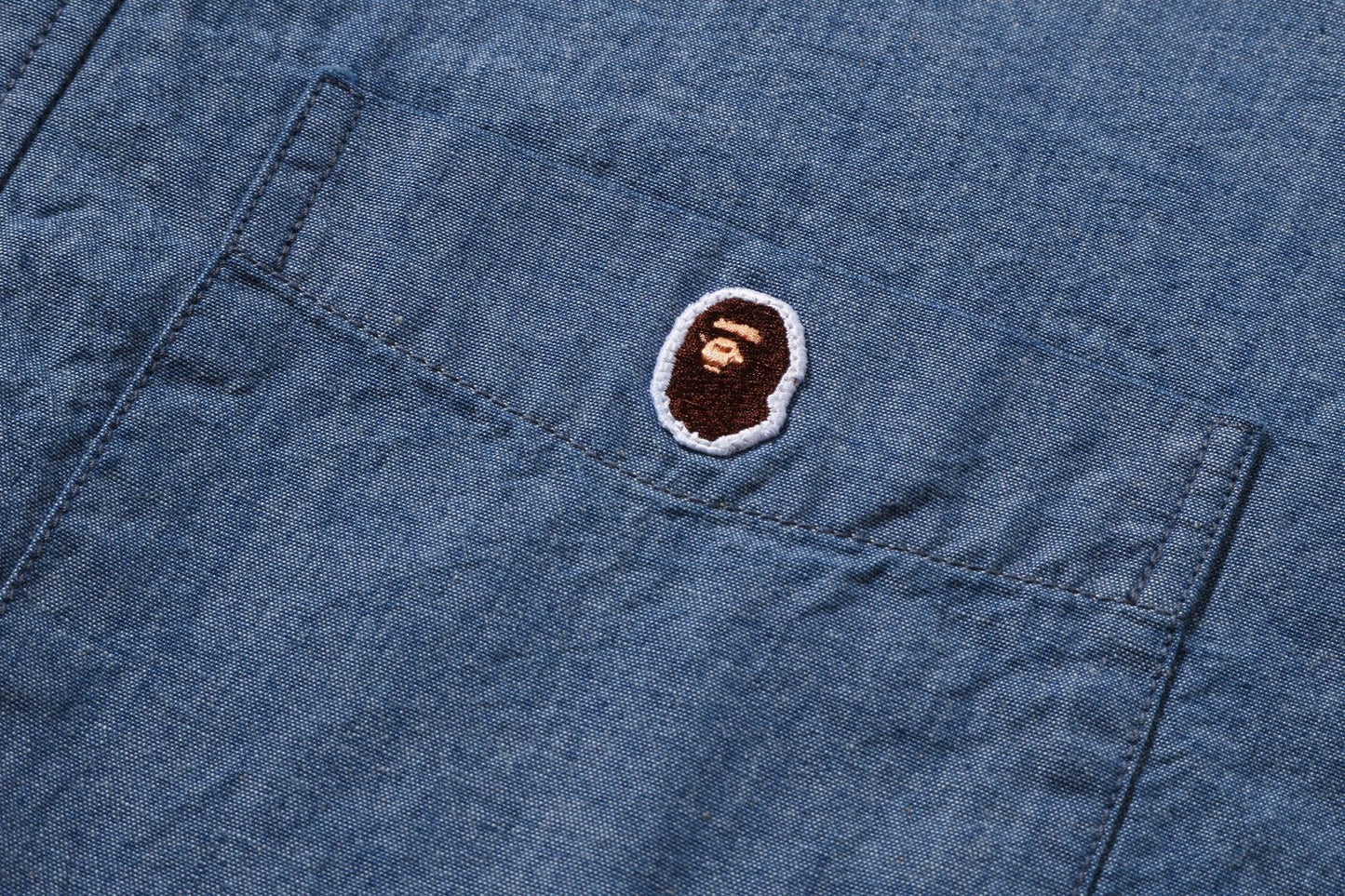 BAPE ONE POINT CHAMBRAY SHIRT