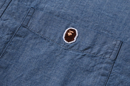 BAPE ONE POINT CHAMBRAY SHIRT
