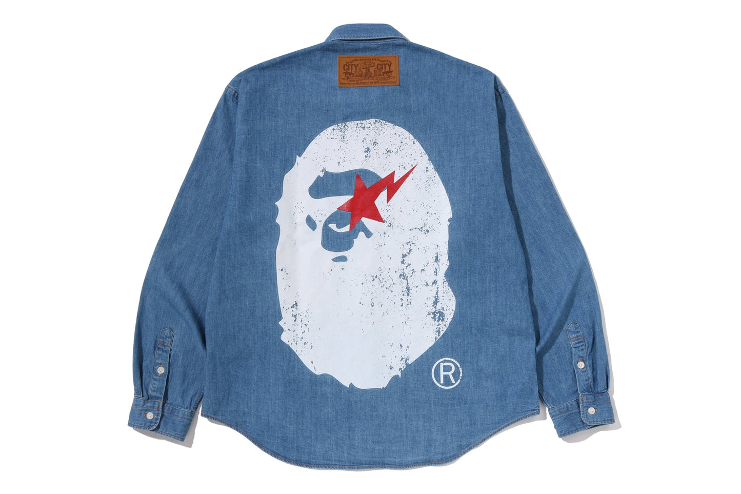 BAPE APE HEAD 寬鬆版丹寧襯衫