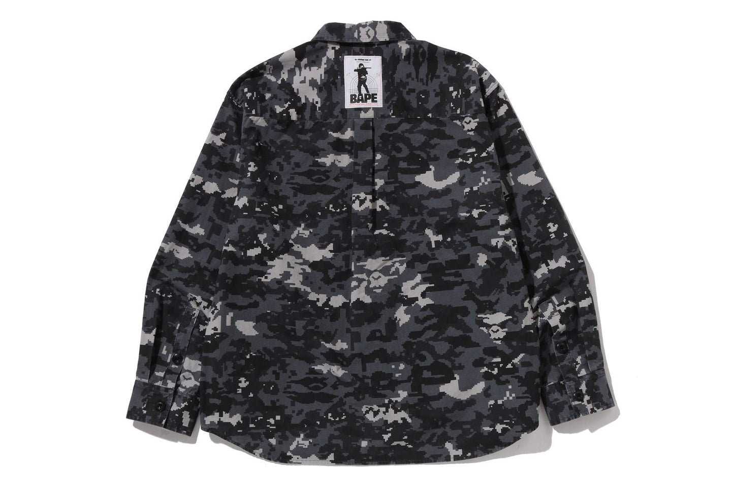 BAPE MULTI PIXEL CAMO MILITARY SHIRT