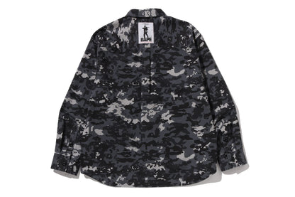 BAPE MULTI PIXEL CAMO MILITARY SHIRT