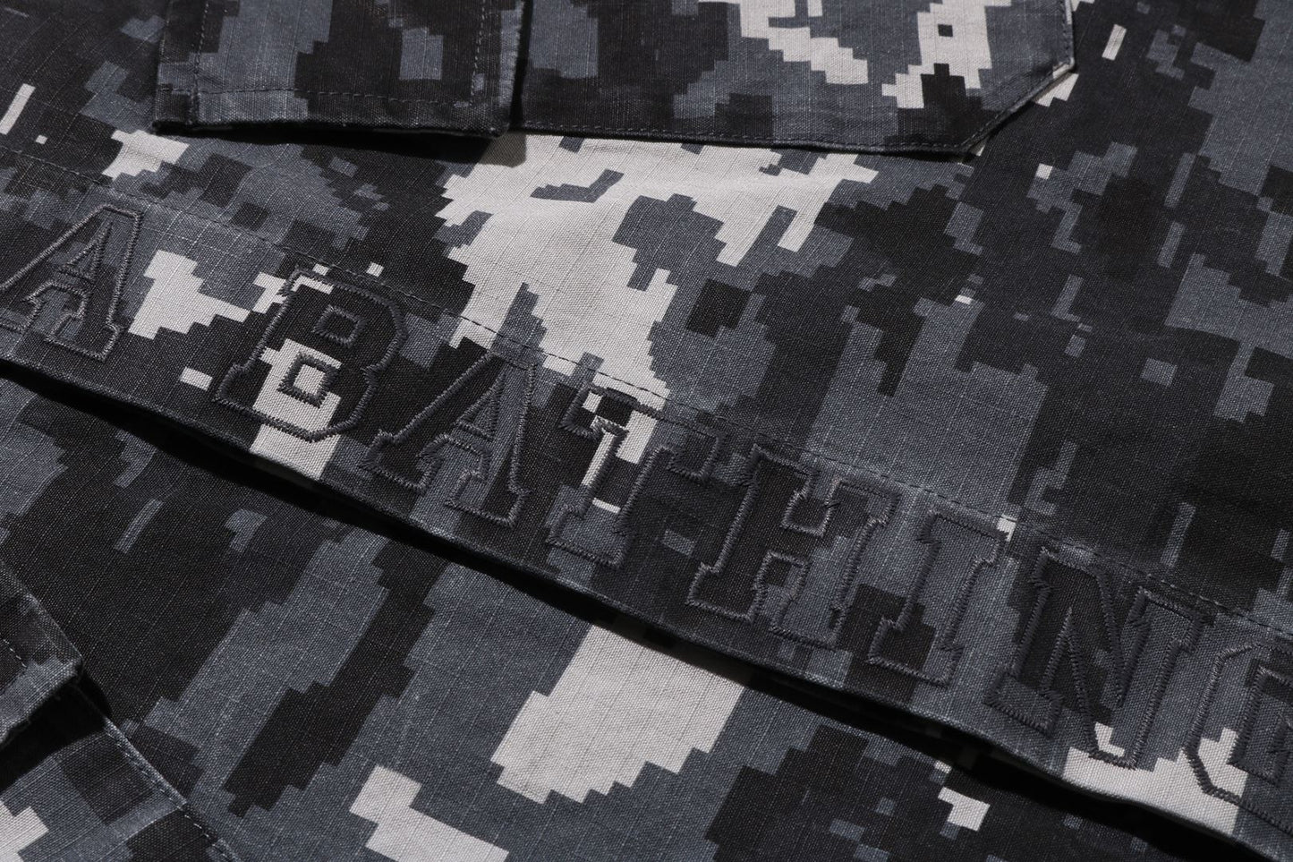 BAPE MULTI PIXEL CAMO MILITARY SHIRT
