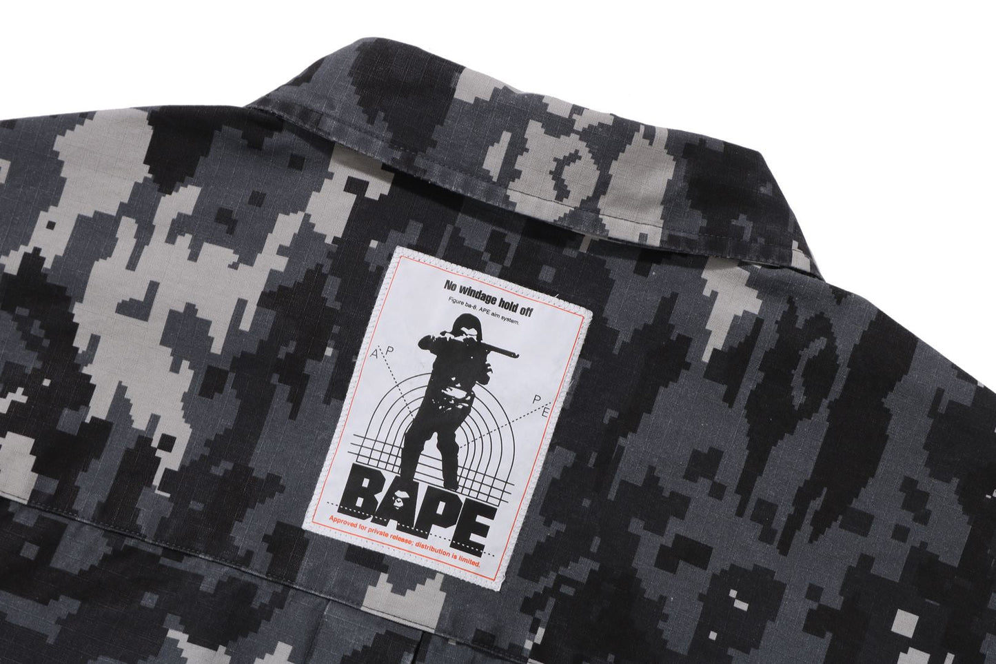 BAPE MULTI PIXEL CAMO MILITARY SHIRT