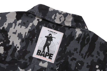 BAPE MULTI PIXEL CAMO MILITARY SHIRT