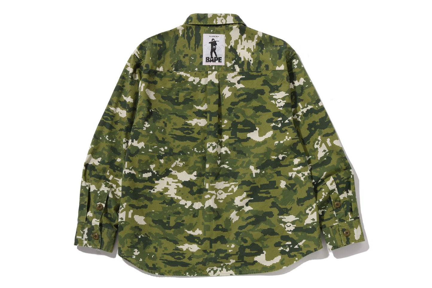 BAPE MULTI PIXEL CAMO MILITARY SHIRT