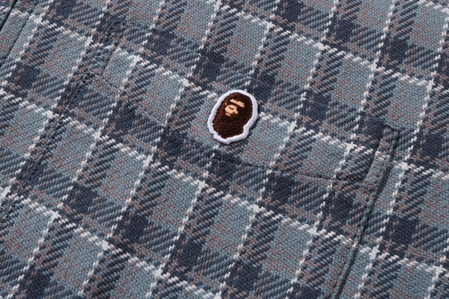 BAPE CHECK ZIP SHIRT