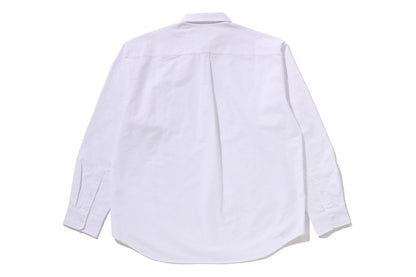 BAPE ONE POINT LINE CAMO JACQUARD OXFORD 長袖襯衫