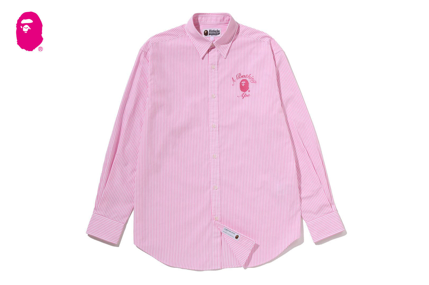 BAPE 大學條紋襯衫