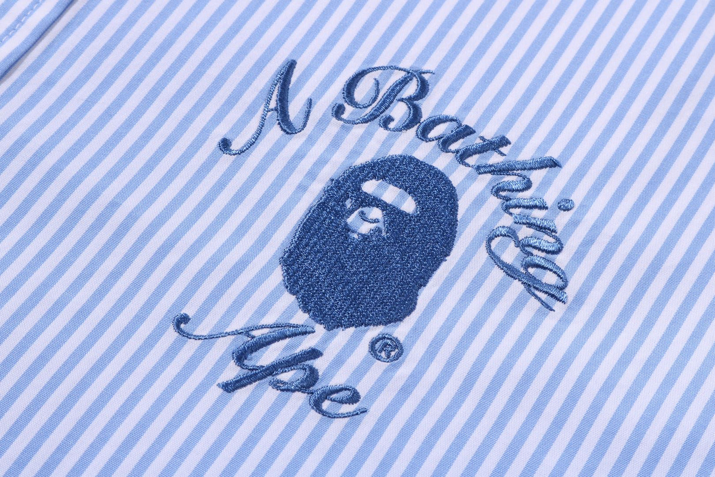 BAPE 大學條紋襯衫