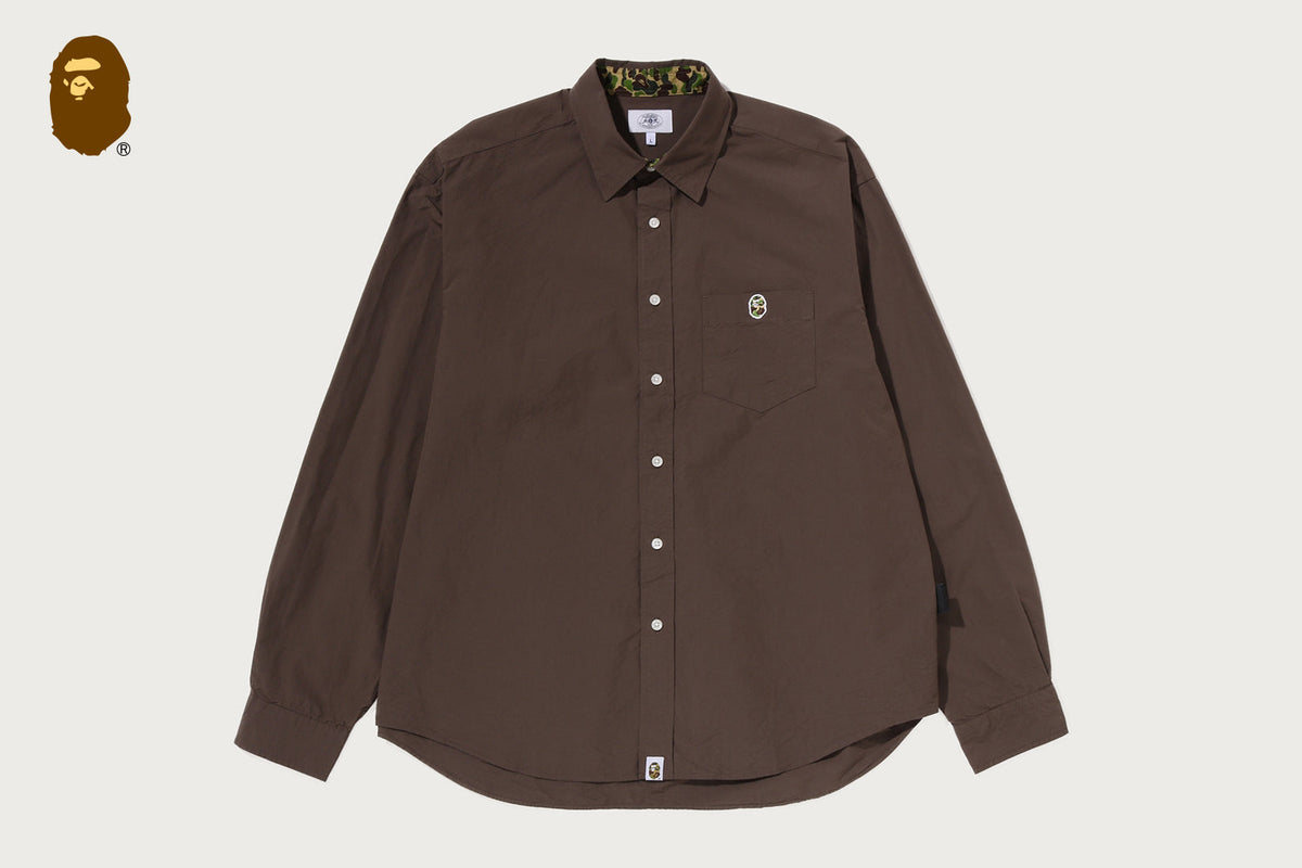 BAPE ABC CAMO ONE POINT RELAXED FIT LS SHIRTS