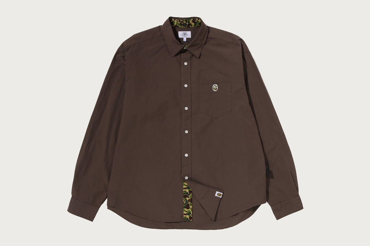 BAPE ABC CAMO ONE POINT RELAXED FIT LS SHIRTS