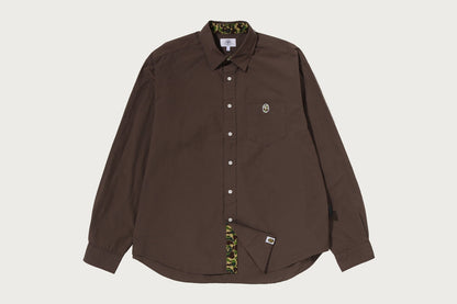 BAPE ABC CAMO ONE POINT RELAXED FIT LS SHIRTS