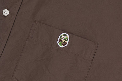 BAPE ABC CAMO ONE POINT RELAXED FIT LS SHIRTS